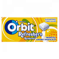  Orbit Refreshers Tropical gyümölcsízű cukormentes rágógumi édesítőszerrel 17,9 g