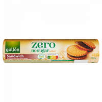 Gullón Zero csokoládé ízű krémmel töltött keksz, édesítőszerrel, hozzáadott cukor nélkül 250 g