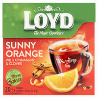 Loyd Sunny Orange narancs, fahéj és szegfűszeg ízű gyümölcstea 20 filter 40 g