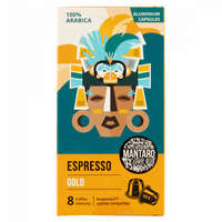 Mantaro Espresso Gold őrölt pörkölt kávé alumínium kapszulában 10 db 52 g