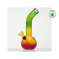 Bong "Rasta" üveg 18cm d:24mm