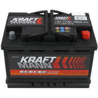 Kraftmann Kraftmann prémium 12V 77Ah 780A jobb+ autó akkumulátor 577360078