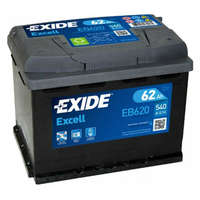 Exide Exide Excell EB620 12V 62Ah 540A EU magas Jobb+ akkumulátor