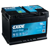 Exide EXIDE ECM EL700 12V 70Ah 720A Jobb+ akkumulátor