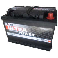 QWP QWP Ultra Power WEP5740 12V 74Ah 680A Jobb+ autó akkumulátor