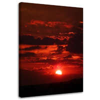  Vászonkép, Vörös naplemente - 40x60 cm
