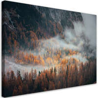  Vászonkép, Tájkép Erdő a ködben - 60x40 cm
