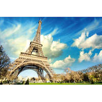  Vlies Fotótapéta - Eiffel Tower Sunny Day - 375x250 cm