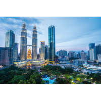 Vlies Fotótapéta - Kuala Lumpur Skyline - 375x250 cm