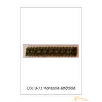 (43 szín) Bortni szalag. Díszítő bortni 111-72 Mohazöld-sötétzöld