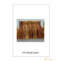 (10 szín) Függöny szegő. Zebra sörény paszomány fazon 7008-747 Bordó-arany