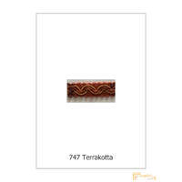  (10 szín) Bortni szalag hullám mintás 9747-747 Terrakotta