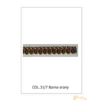 (3 változat 6 szín) Elegáns gyöngyös paszományhoz bortni 9834 col31/7 Barna arany