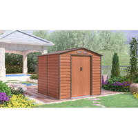 G21 Kerti ház, Szerszámtároló, 213 x 191 cm, acéllemez, GAH 407 barna (fa hatású), +ajándék 80000Ft értékű****wellness utalvány