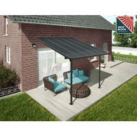 Palram Palram Capri 3000 antracit/szürke Pergola, Terasztető, állítható méretű (300x300cm) akár összeszereléssel is +ajándék 40000Ft értékű**** wellness utalvány