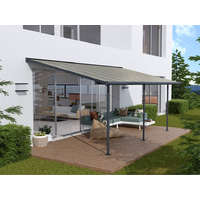 Palram Palram Capri 4200 antracit/szürke 3 x 4,25 pergola, terasztető (426x286cm) akár összeszereléssel is, +ajándék 80000Ft értékű****wellness utalvány