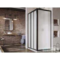 Ravak Ravak SUPERNOVA ASDP3+APSS 90x80 cm-es tolóajtós zuhanykabin fix oldalfallal,fekete/pearl 00V703R211SET90APSS80