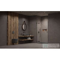 Radaway Radaway Essenza Pro DWJ 120 zuhanyajtó, szálcsiszolt fegyvermetál, balos 10099120-92-01L