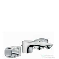 Hansgrohe Hansgrohe AXOR URQUIOLA 3-lyukú mosdócsaptelep DN15 takarórozettákkal, automata leeresztővel, króm 11041000