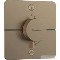 Hansgrohe Hansgrohe ShowerSelect Comfort Q termosztát 2 funkciós falsík alatti szereléshez,szálcsiszolt bronz 15583140