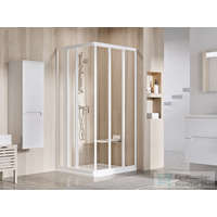 Ravak Ravak SUPERNOVA ASRV3+ASRV3 75x75 cm-es tolóajtós,sarokbelépős zuhanykabin,fehér/transparent 15V301R2Z1SET7575