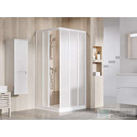 Ravak Ravak SUPERNOVA ASRV3+ASRV3 80x90 cm-es tolóajtós,sarokbelépős zuhanykabin,fehér/pearl 15V401R211SET8090
