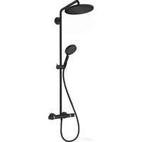 Hansgrohe Hansgrohe Croma Select S Showerpipe 280 1jet EcoSmart 9 l/perc termosztátos zuhanyrendszer, matt fekete 26891670