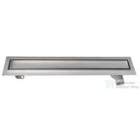 Aqualine AQUALINE PAVINO padlóösszefolyó burkolható rosttal, 76x14cm, inox 2710-80
