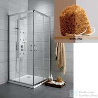 Radaway Radaway Premium Plus D 100x80 szögletes zuhanykabin króm/barna 30434-01-08N
