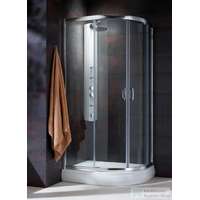 Radaway Radaway Premium Plus E 1900 90x80 aszimmetrikus íves tolóajtós zuhanykabin króm/átlátszó 30492-01-01N