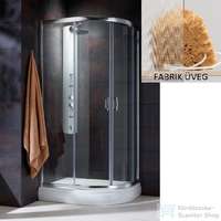 Radaway Radaway Premium Plus E 1900 90x80 aszimmetrikus íves tolóajtós zuhanykabin króm/fabrik 30492-01-06N