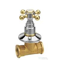 Sapho Sapho REITANO ANTEA falba süllyesztett elzáró szelep, hideg, 1/2", króm/arany (3052C)