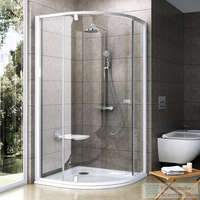 Ravak Ravak PIVOT PSKK3-90 90x90x190 cm-es íves zuhanykabin nyíló ajtóval,Fehér/Fehér+Transparent,37677101Z1