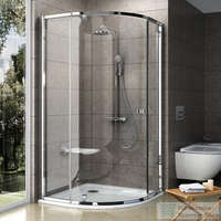 Ravak Ravak PIVOT PSKK3-100 100x100x190 cm-es íves zuhanykabin nyíló ajtóval,Króm+Transparent,376AAC00Z1