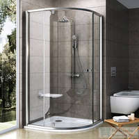 Ravak Ravak PIVOT PSKK3-100 100x100x190 cm-es íves zuhanykabin nyíló ajtóval,Szatén+Transparent,376AAU00Z1