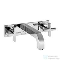 Hansgrohe Hansgrohe AXOR Citterio 3-lyukú, falsík alatti keresztfogantyús mosdócsaptelep dekorlappal és hosszú kifolyóval DN15, króm 39144000