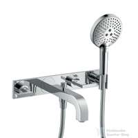 Hansgrohe Hansgrohe AX Citterio 3-lyukú, fordítókaros kádcsaptelep dekorlappal DN15, króm 39442000