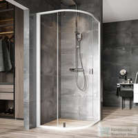 Ravak Ravak Nexty NSKK3-80 80x80x195 cm-es íves zuhanykabin nyíló ajtóval,Fehér/Transparent,3O644100Z1