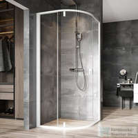 Ravak Ravak Nexty NSKK3-80 80x80x195 cm-es íves zuhanykabin nyíló ajtóval,Fehér/Fehér/Transparent,3O644101Z1