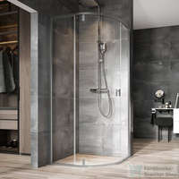 Ravak Ravak Nexty NSKK3-100 100x100x195 cm-es íves zuhanykabin nyíló ajtóval,Szatén/Transparent,3O6AAU00Z1