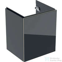 Geberit Geberit ACANTO 44,5x37,5x53,5 cm-es 1 ajtós alsószekrény,matt fekete/fényes üveg 500.608.16.1