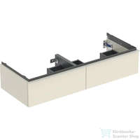 Geberit Geberit iCON 118,4x47,6x24,7 cm-es 2 fiókos alsószekrény dupla mosdóhoz,fényes homokszürke 502.314.JL.1