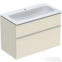 Geberit Geberit iCON 90 cm-es mosdó és alsószekrény kombináció 2 fiókkal,fényes homokszürke 502.337.JL.1