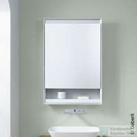 Geberit Geberit ONE 60x90 cm-es 1 ajtós tükrös szekrény ComfortLight világítással,balos,eloxált alumínium 505.830.00.1