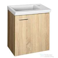 Aqualine AQUALINE ZOJA mosdótartó szekrény, jobbos, 44x50x23,5cm, platina tölgy, 51046DP