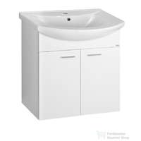 Aqualine AQUALINE ZOJA mosdótartó szekrény, 2 ajtós, 61,5x74x32,5cm, fehér 51063