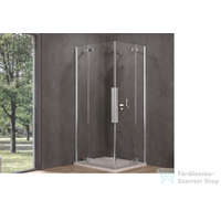 Kolpa San Kolpa San Polaris Fold Q 100 SBR/1 szögletes harmonika rendszerű zuhanykabin, króm 516110