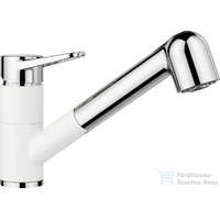 Blanco BLANCO Wega-S II Silgránit-Look kihúzhatófejes mosogató csaptelep, fehér/króm 526421