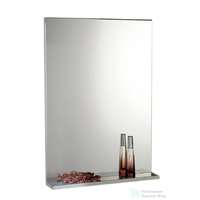 Aqualine AQUALINE BETA tükör polccal, 60x80x12cm, fehér (57397)