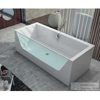 Kolpa San Kolpa San Copelia Light-FS 180x80 szabadon álló kád Kerrock anyagból, átlátszó akril fallal 590150